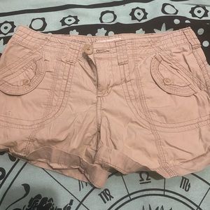 Khaki shorts.